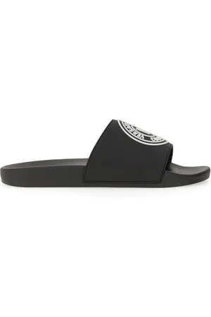 VERSACE Slide sandal with logo