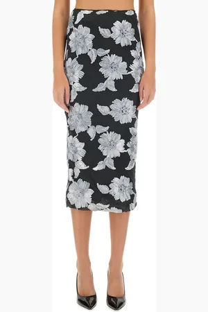 ROTATE Floral pencil skirt
