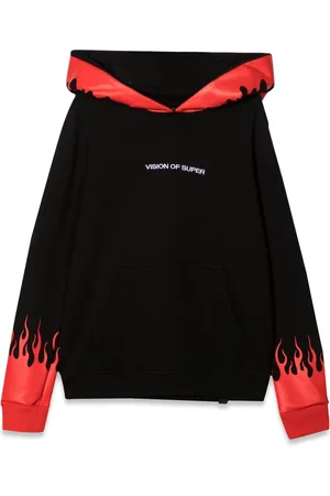 Vision Of Super Hoodie with red flames