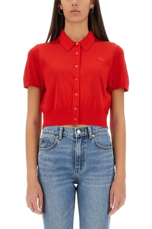 Alexander Wang Alexanderwang. t cropped polo cardigan