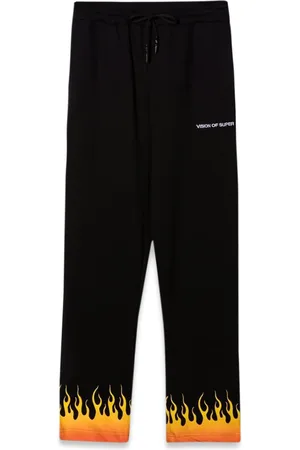 Vision Of Super Pants with red shaded flames