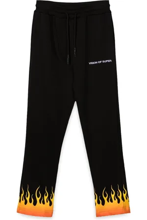 Vision Of Super Pants with red shaded flames