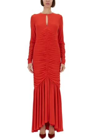 ROTATE Long dress with drape