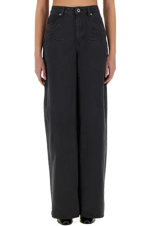 Self-Portrait Jeans with bow motif