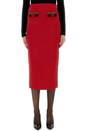 Self-Portrait Knitted midi skirt