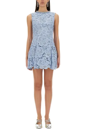 Self-Portrait Floral lace mini dress