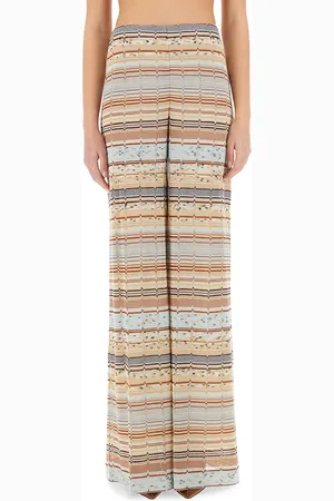 Missoni Leggings with zig zag lamé fringe