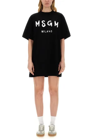 Msgm Brushed logo dress