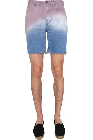 Saint Laurent Degraded print bermuda