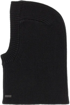 Saint Laurent Large ribbed balaclava