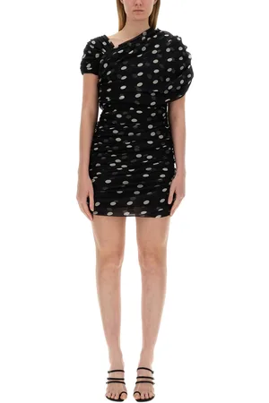 Saint Laurent Asymmetrical gathered dress