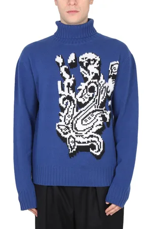 Etro Inlaid jacquard turtleneck sweater