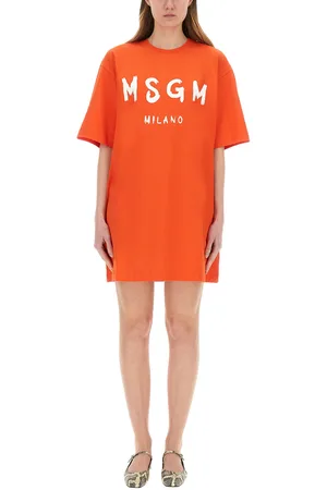 Msgm Short dress with logo