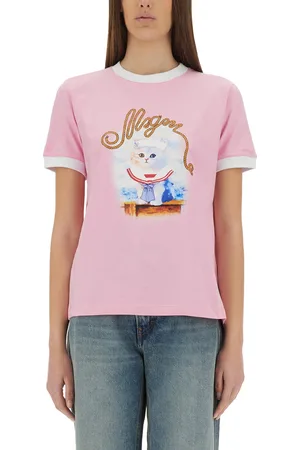 Msgm "sailor kitten" print t-shirt