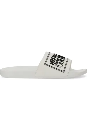 VERSACE Slide sandal with logo
