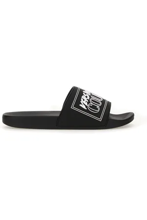 VERSACE Slide sandal with logo