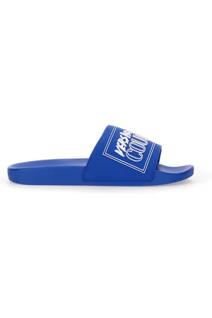 VERSACE Slide sandal with logo