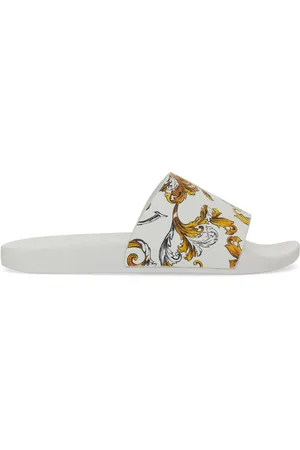 VERSACE Slide sandal with logo