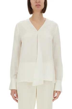 THEORY Silk georgette blouse