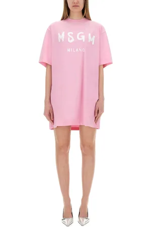 Msgm Brushed logo dress