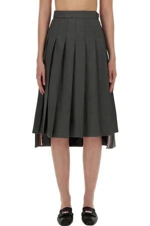 Thom Browne Pleated midi skirt