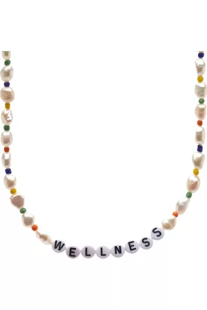 Sporty & Rich Wellness Pearl & Bead Necklace