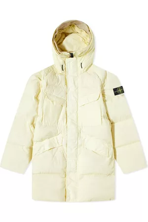 Stone Island Men's Crinkle Reps Long Down Coat in , Size | END. Clothing