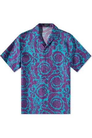 VERSACE Men's Baroque Abstract Print Vacation Shirt in , Size | END. Clothing
