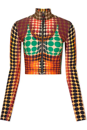 Jean Paul Gaultier Men High Necks - Women's Cyber Print High Neck Top in , Size | END. Clothing