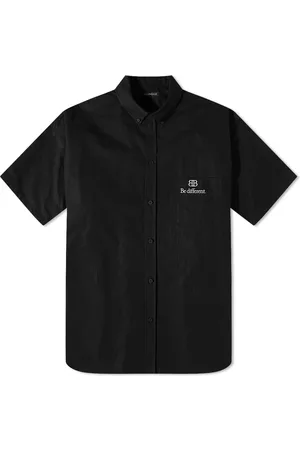 Balenciaga Men Short sleeved Shirts - Men's Be Different Short Sleeve Button Down Shirt in , Size | END. Clothing