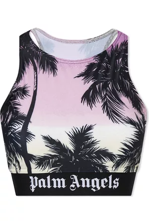 Palm Angels Men Sports Tops - Women's Pink Sunset Logo Sports Top in , Size | END. Clothing