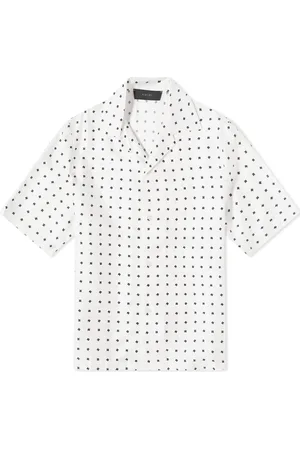 Amiri Men's Mix & Match Silk Shirt - White - Size Medium