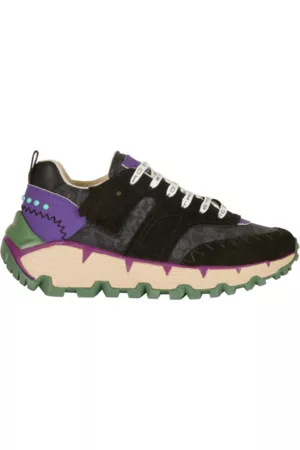 Etro Leather Earthbeat Sneakers With Floral Details