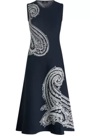 Etro Women Knitted Dresses - Jacquard Knit Dress With Paisley Design