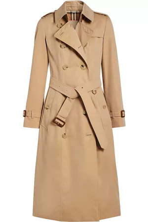 Burberry Women Trench Coats - The Long Chelsea Heritage Trench Coat - Neutrals