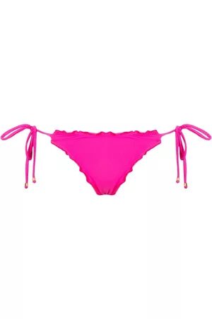 AMIR SLAMA Ruffled trim bikini bottom - Pink