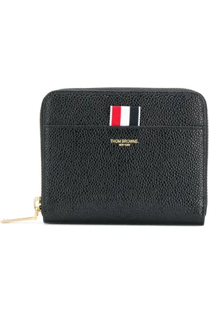 Thom Browne Pebbled short zip-around purse