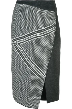 Voz Asymmetric pattern skirt