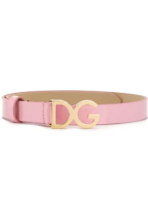 Dolce & Gabbana DG-logo patent leather belt