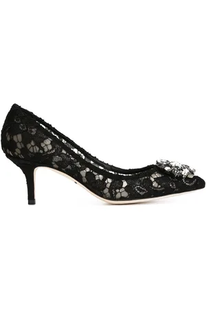 Dolce & Gabbana Rainbow Lace 60mm brooch-detail pumps