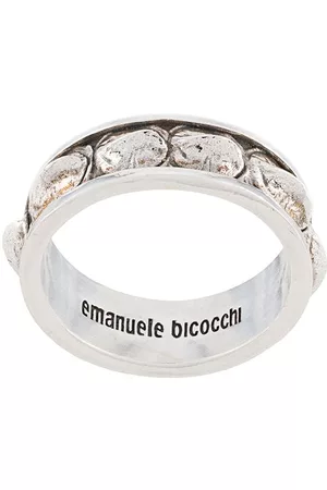 EMANUELE BICOCCHI Croc ring - Silver