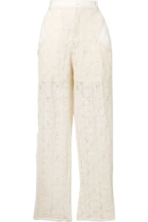 Serafini Lace panelled trousers