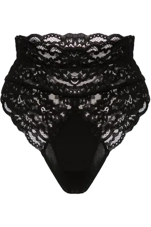 FLEUR DU MAL Charlotte lace high-waisted panty