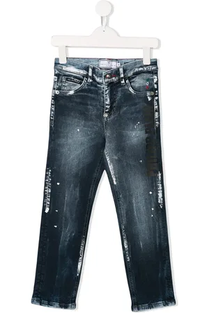 Philipp Plein Paint splatter jeans