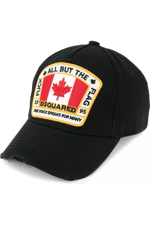 Dsquared2 Men Caps - Canadian flag baseball cap - Black