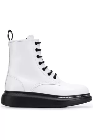 Alexander McQueen Platform ankle boots - White