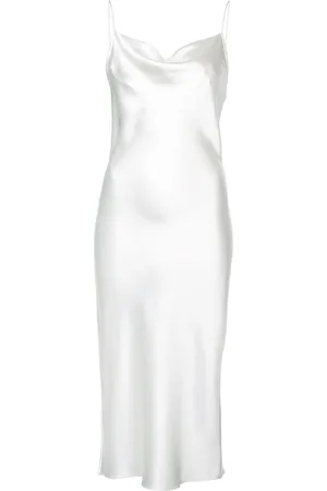 FLEUR DU MAL Cowl-neck slip dress