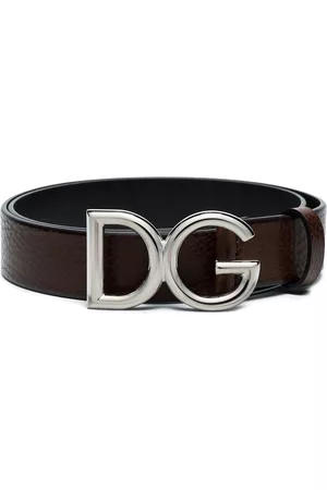 Dolce & Gabbana Men Belts - Logo buckle belt - Brown