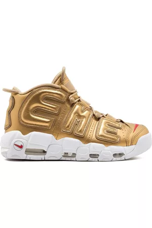 Supreme Men Basketball Sneakers - X Nike Air More Uptempo sneakers - Metallic
