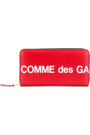 Comme des Garçons Rectangular logo print wallet